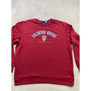 MLS Colorado Rapids Mens XL Burgundy Fleece Crewneck Sweatshirt NWT Soccer